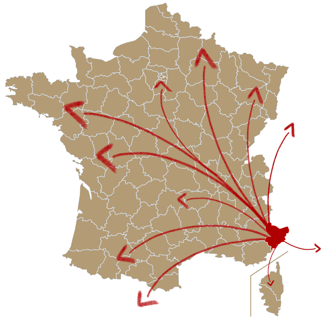 Déplacement dans les Alpes-Maritimes et dans toute la France